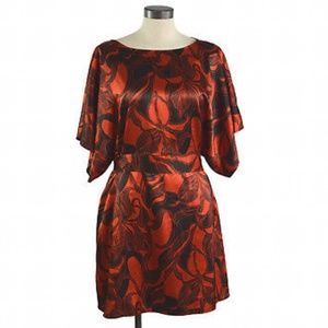 Red and Black Floral dress Valentines Dress BCBGMaxAzria Valentines Day Dress M